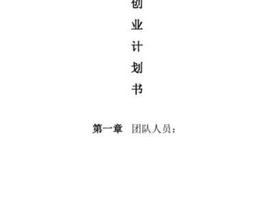 AI智能创业计划书,智能创业计划书概览