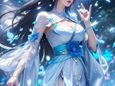 ai绘画神里绫华,AI绘画下的东方仙子风采