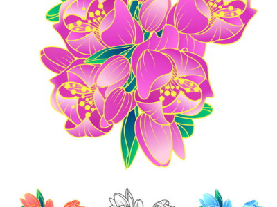 ai画花型,花型设计新篇章